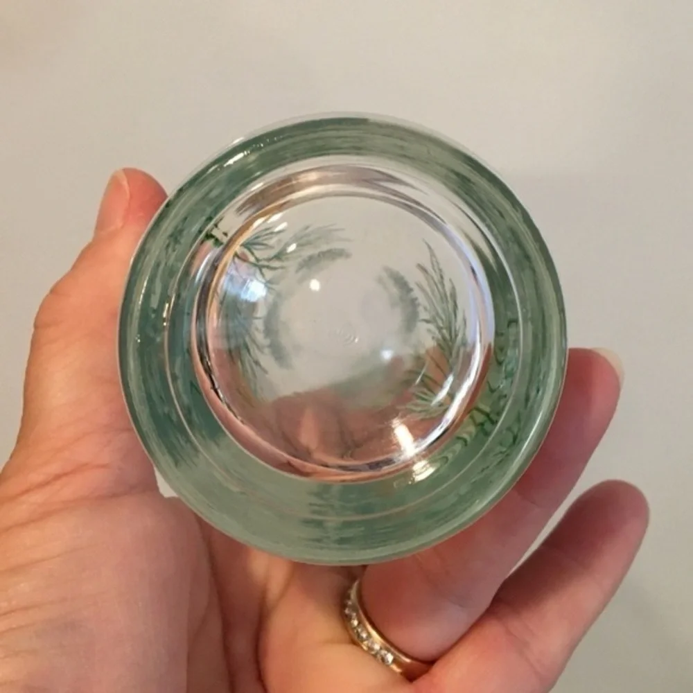Vintage Swanky Swig Blue Cornflower Floral Tumbler